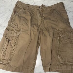 Carhartt Men's Relaxed‎ Fit Shorts, Size 32 Khaki Cargo Shorts